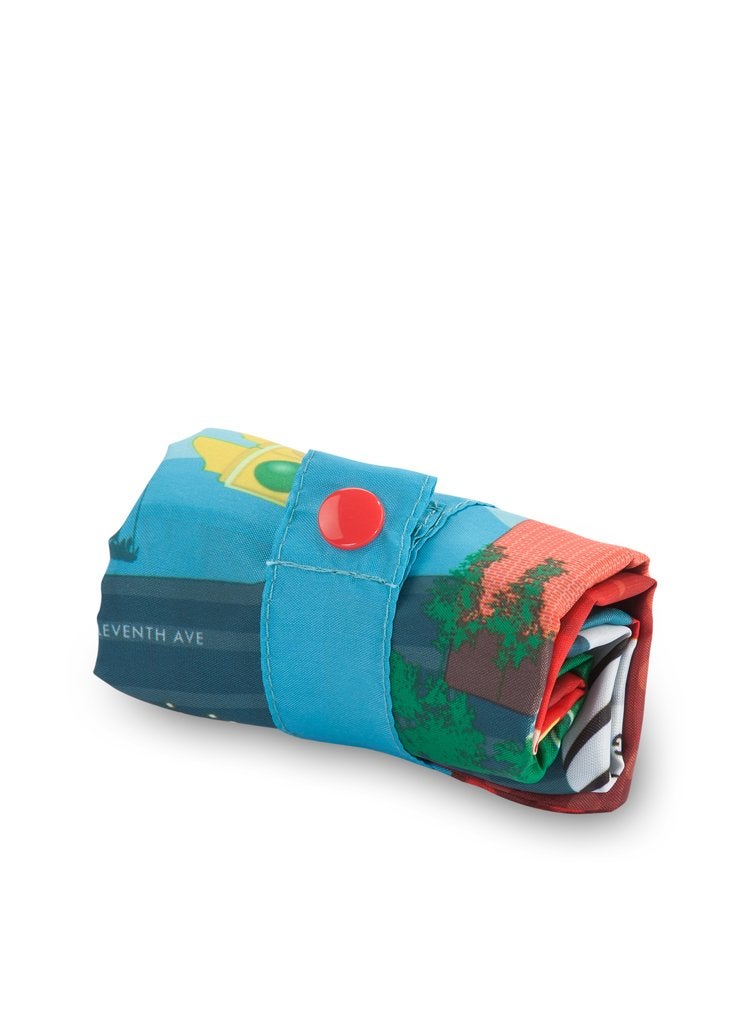 LOQI Urban New York Reusable Shopping Bag, Multicolored - Image 2